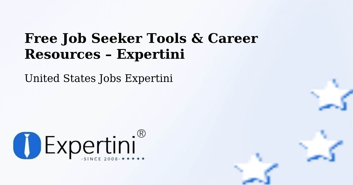Free Job Seeker Tools & Career Resources – Chevy Chase - Chevy Chase, United States Jobs Expertini